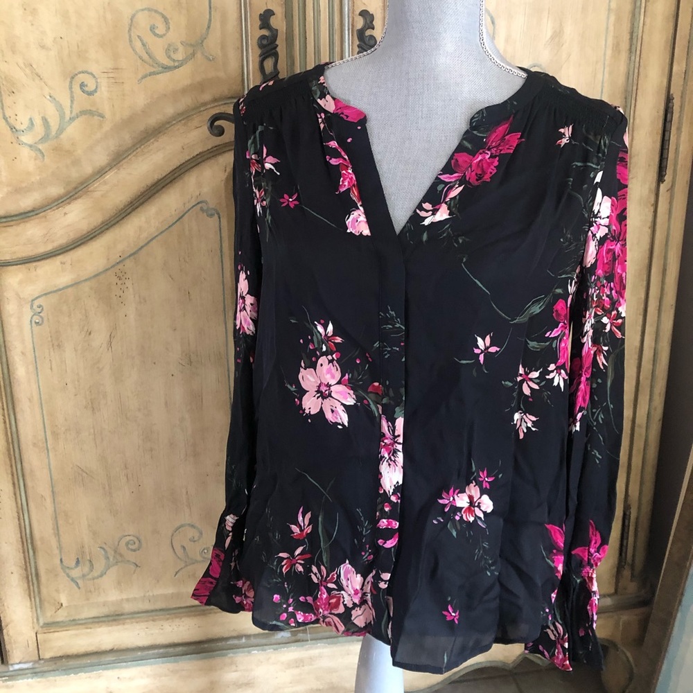 Joie 100% Silk Floral Blouse